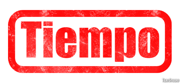 Tiempo Efeito de texto