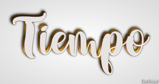 Tiempo Texteffekt