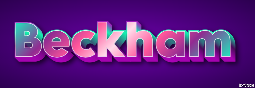 Beckham Text Effect