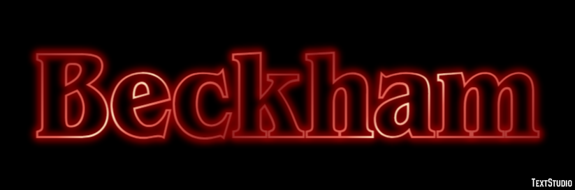 Beckham Text effect