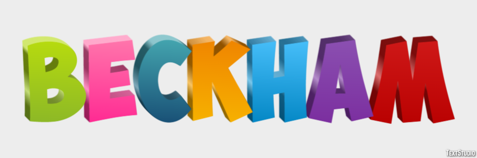 Beckham Text Effect