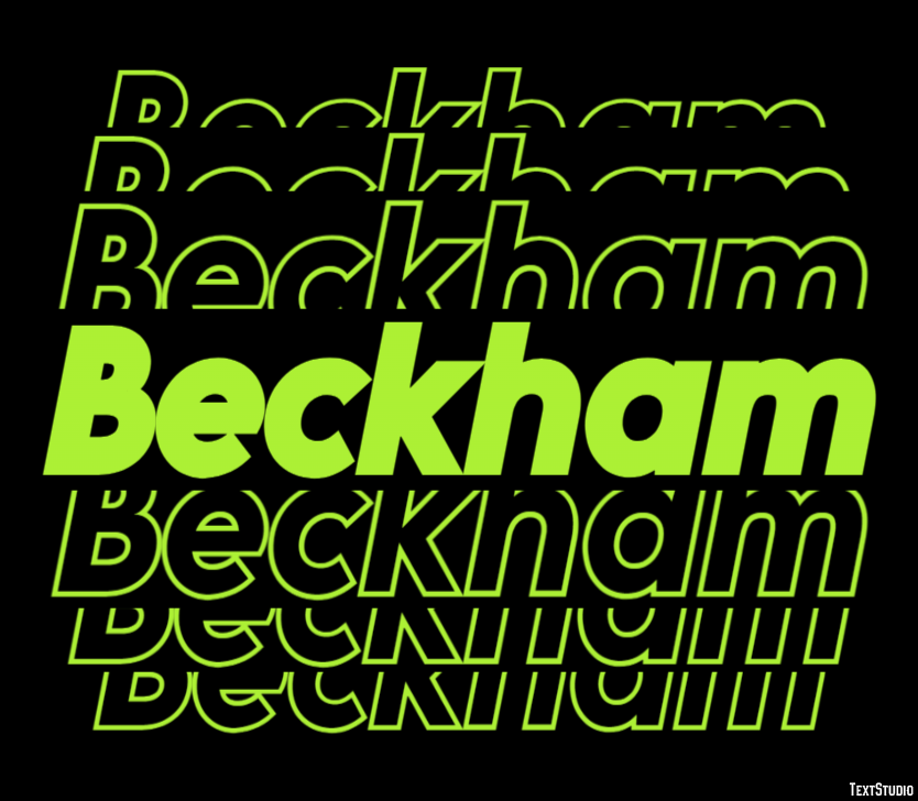 Beckham Effet de Texte