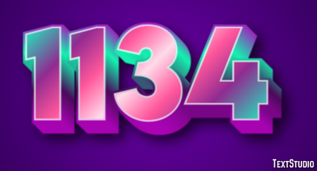 1134 Text Effect