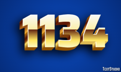 1134 Text Effect