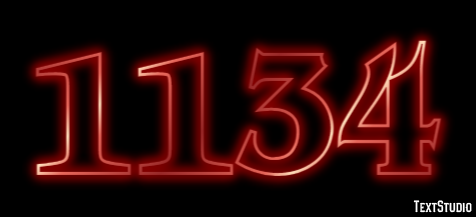 1134 Text Effect