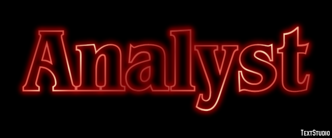 Analyst Text Effect