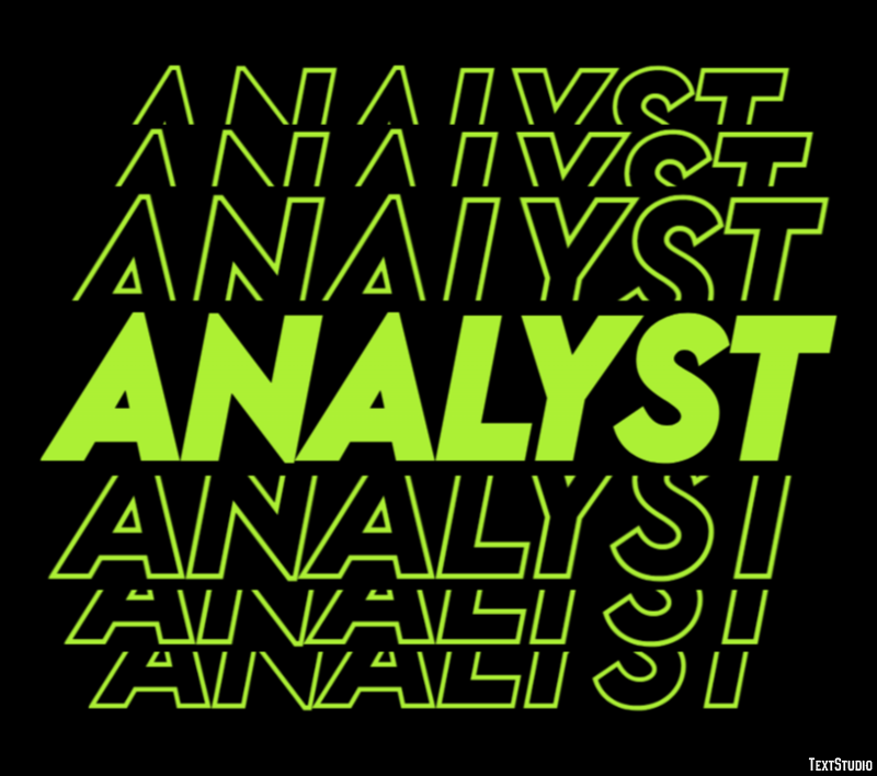 Analyst Text Effect