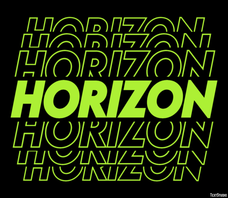 Horizon Metin efekti