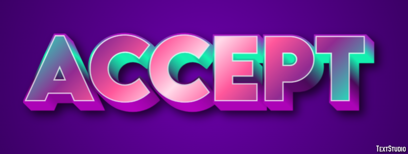 Accept Text Effect
