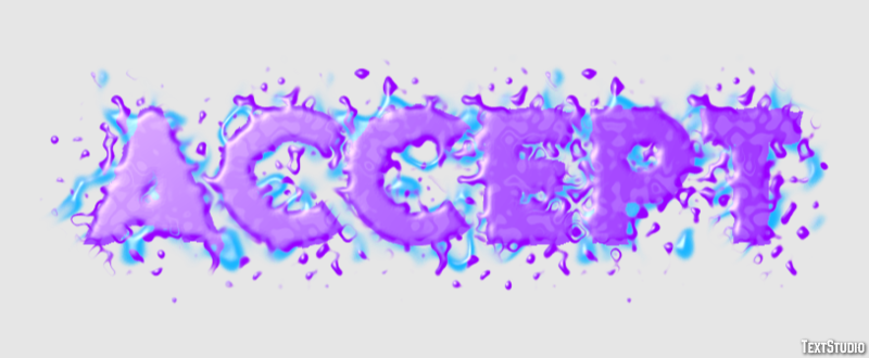 Accept Text Effect
