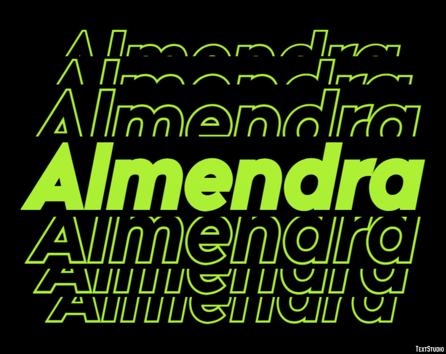 Almendra Text Effect