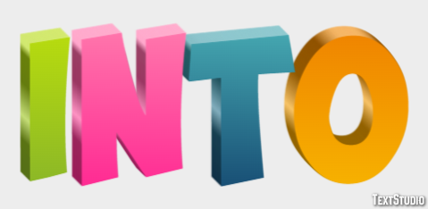 Into Text Effect