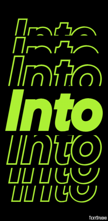 Into Texteffekt