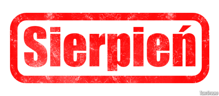 Sierpień Effet de Texte