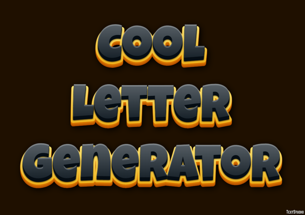Cool Letter Generator Text Effect