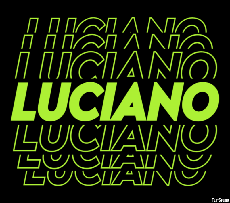 Luciano Efecto de Texto