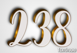 238 Text effect