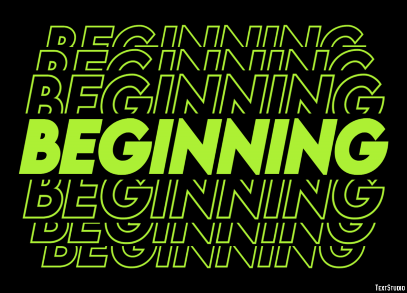 Beginning Text Effect