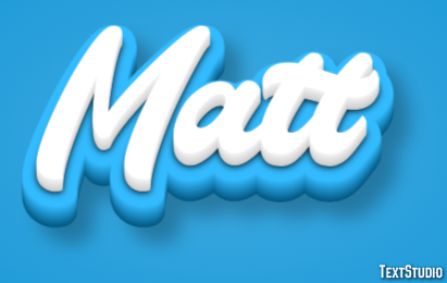 Matt Tekst Effect