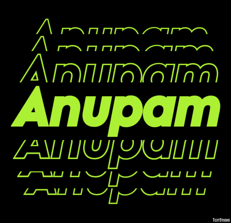 Anupam Text effect