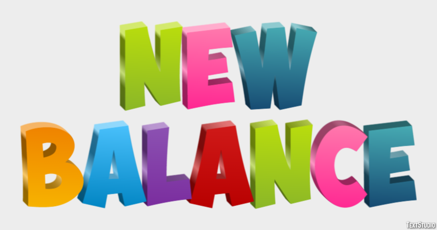 New Balance Efecto de Texto