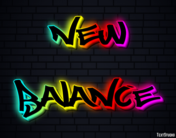 New Balance Efecto de Texto