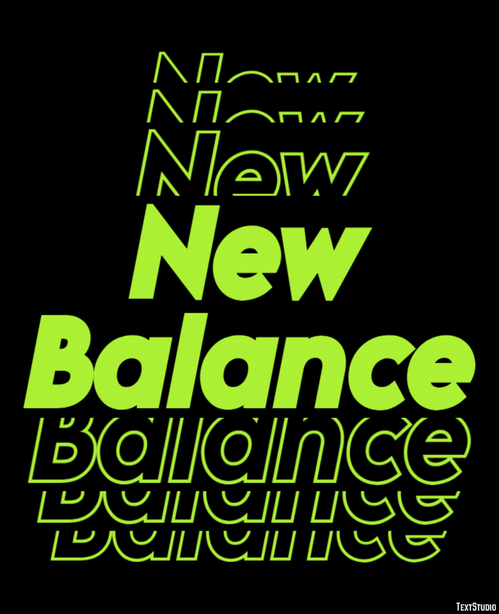 New Balance Efecto de Texto