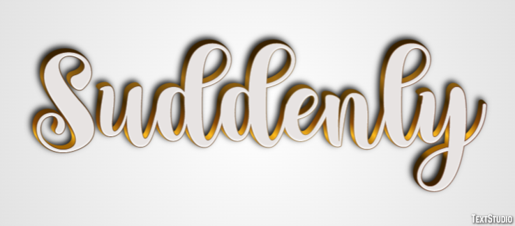 Suddenly Text Effect