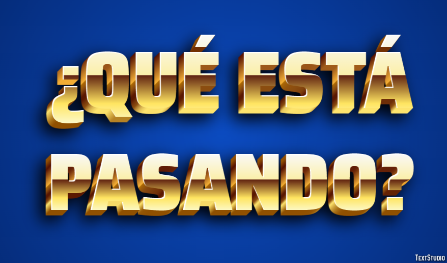 ¿Qué está pasando? Texteffekt