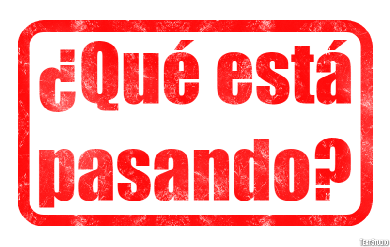 ¿Qué está pasando? Texteffekt