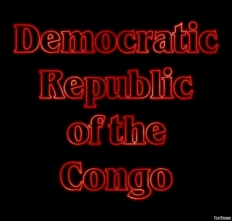 Democratic Republic of the Congo Text effect