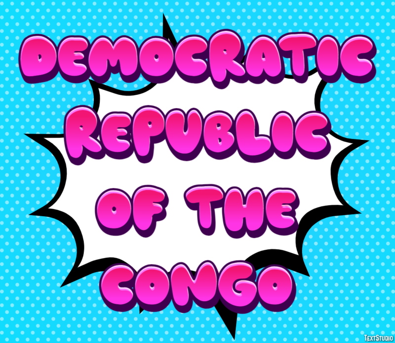 Democratic Republic of the Congo Text effect