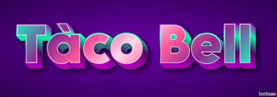 Tàco Bell Texteffekt