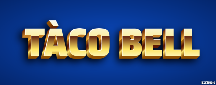 Tàco Bell Texteffekt