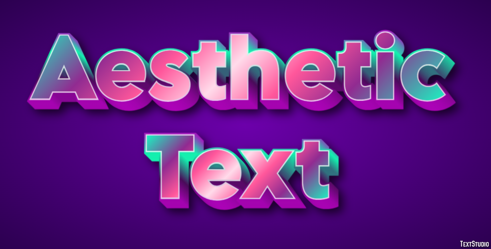 Aesthetic Text Effet de Texte
