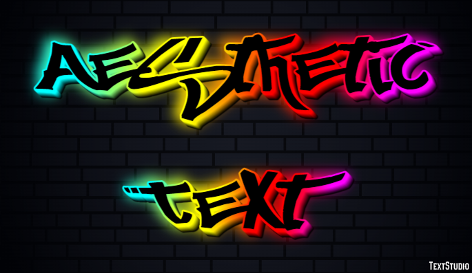 Aesthetic Text Efecto de texto