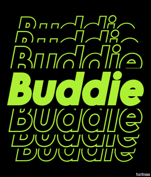 Buddie Text Effect