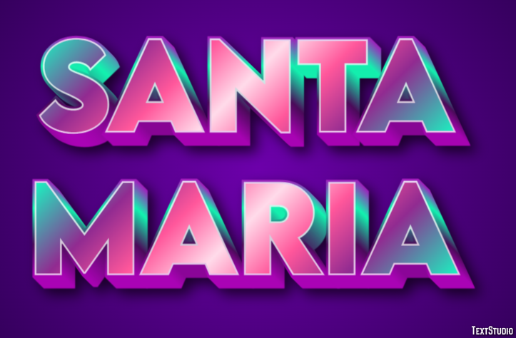 Santa Maria Effetto testo