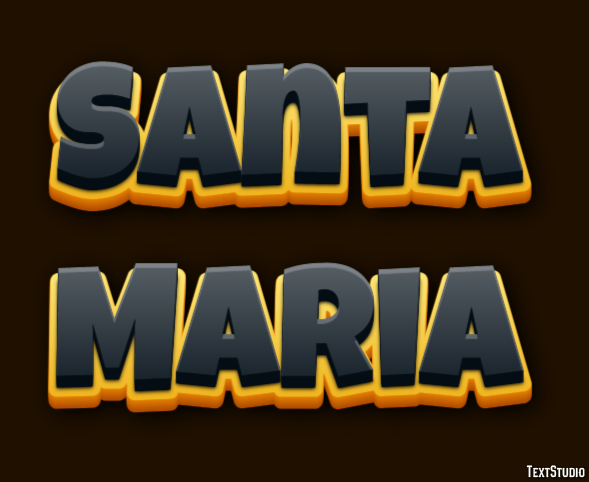 Santa Maria Efecto de Texto