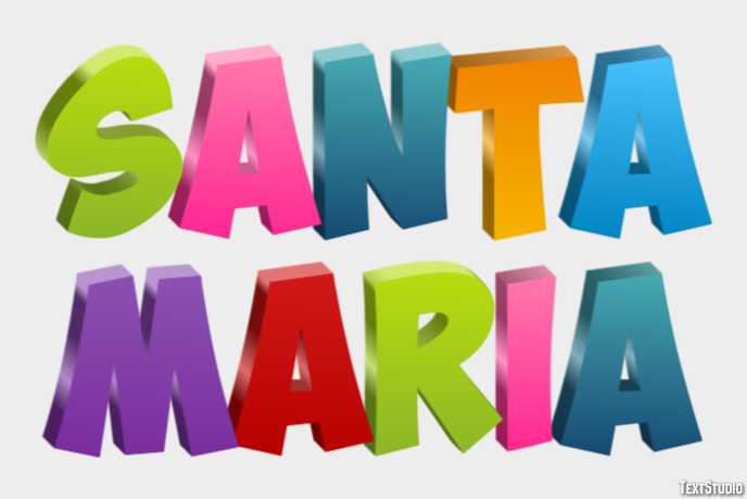 Santa Maria Effetto testo