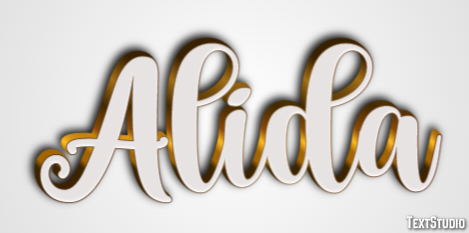 Alida Text Effect