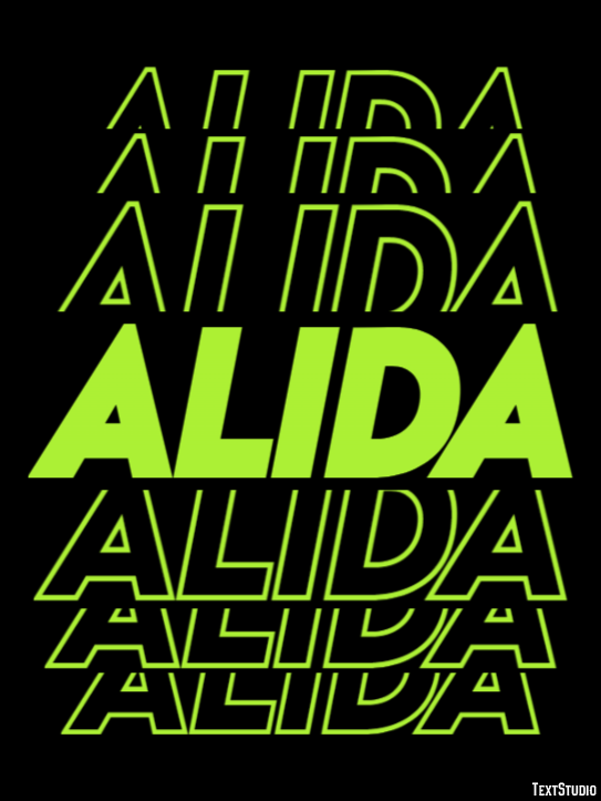Alida Text Effect