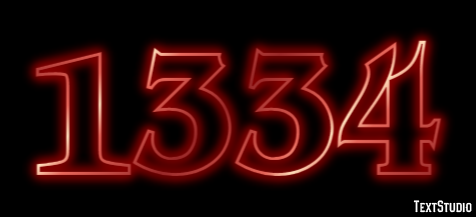 1334 Text effect