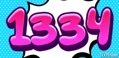 1334 Text effect