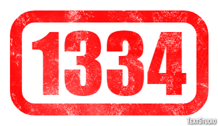 1334 Text effect