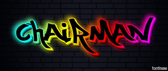 Chairman Text Effect