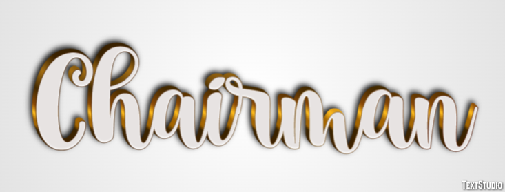 Chairman Text Effect