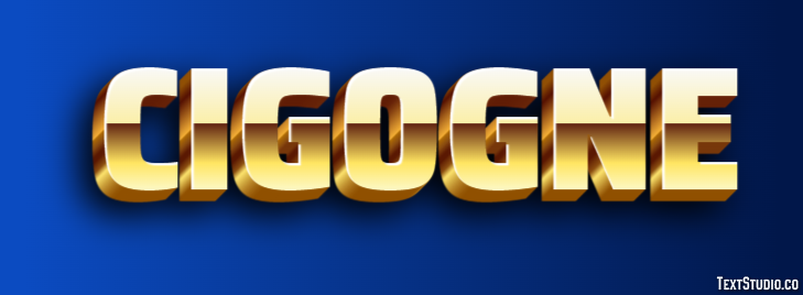 Cigogne Effet de Texte
