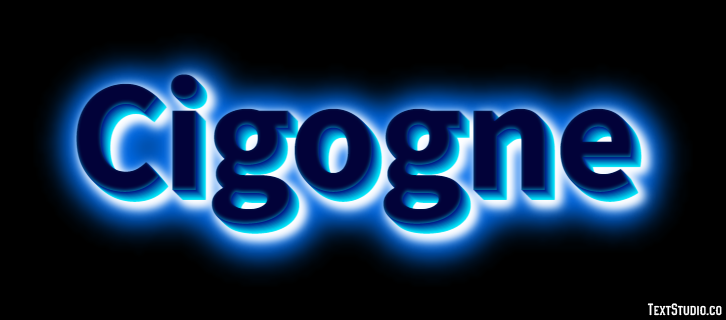 Cigogne Efecto de texto