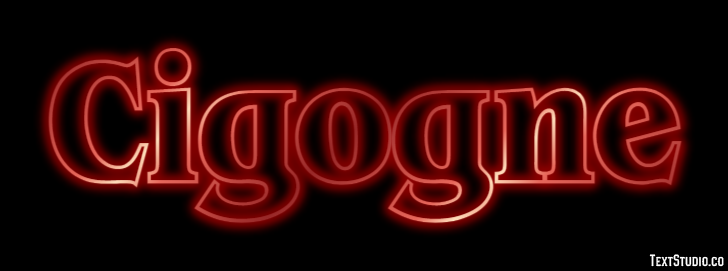 Cigogne Efecto de texto